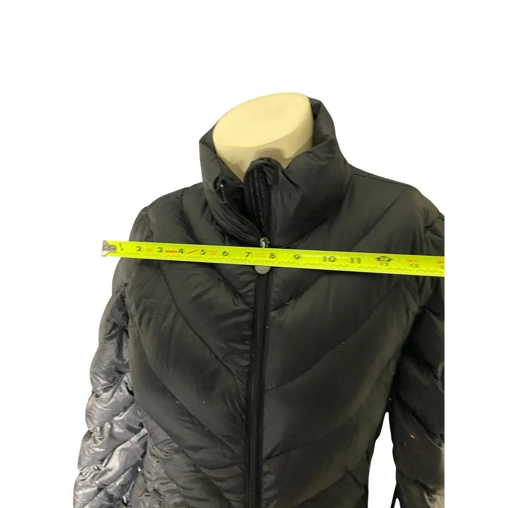 Calvin Klein Womens‎ Black Packable Down Puffer Jacket Hooded Quilted Small